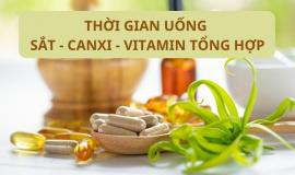 Hướng dẫn thời gian uống sắt canxi và vitamin tổng hợp