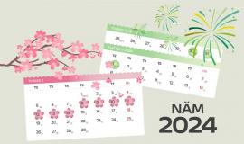 Lịch của Nhật năm 2024: Những điều đặc biệt có thể bạn chưa biết