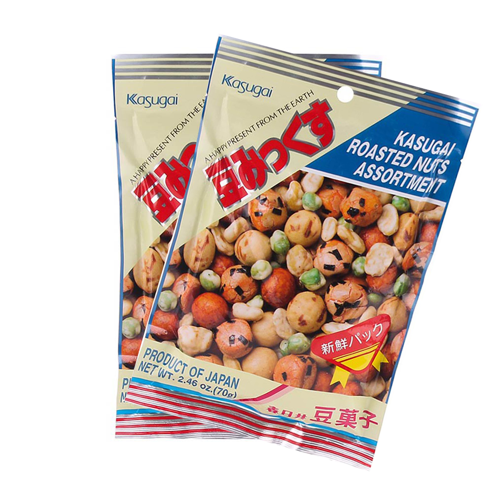 Combo 2 gói đậu thập cẩm Kasugai Nhật Bản 57g