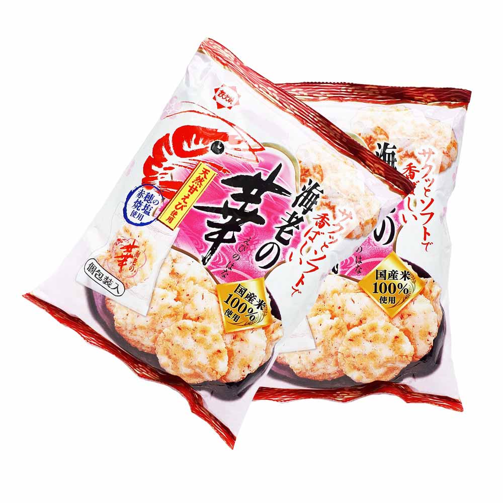 Combo 2 gói bánh gạo vị tôm Honda Ebino Hana Shirafuji (70g)