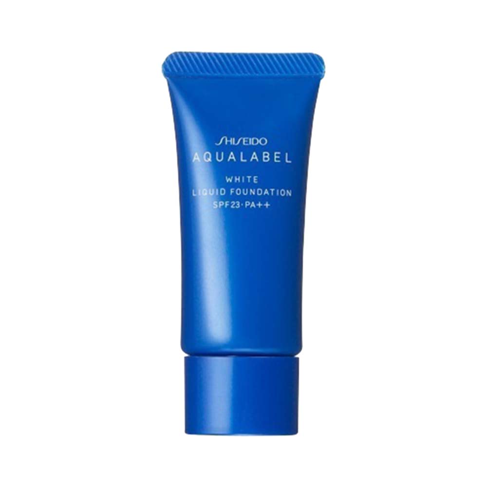 Kem nền Shiseido Aqualabel White Liquid Foundation SPF23 PA++ màu xanh