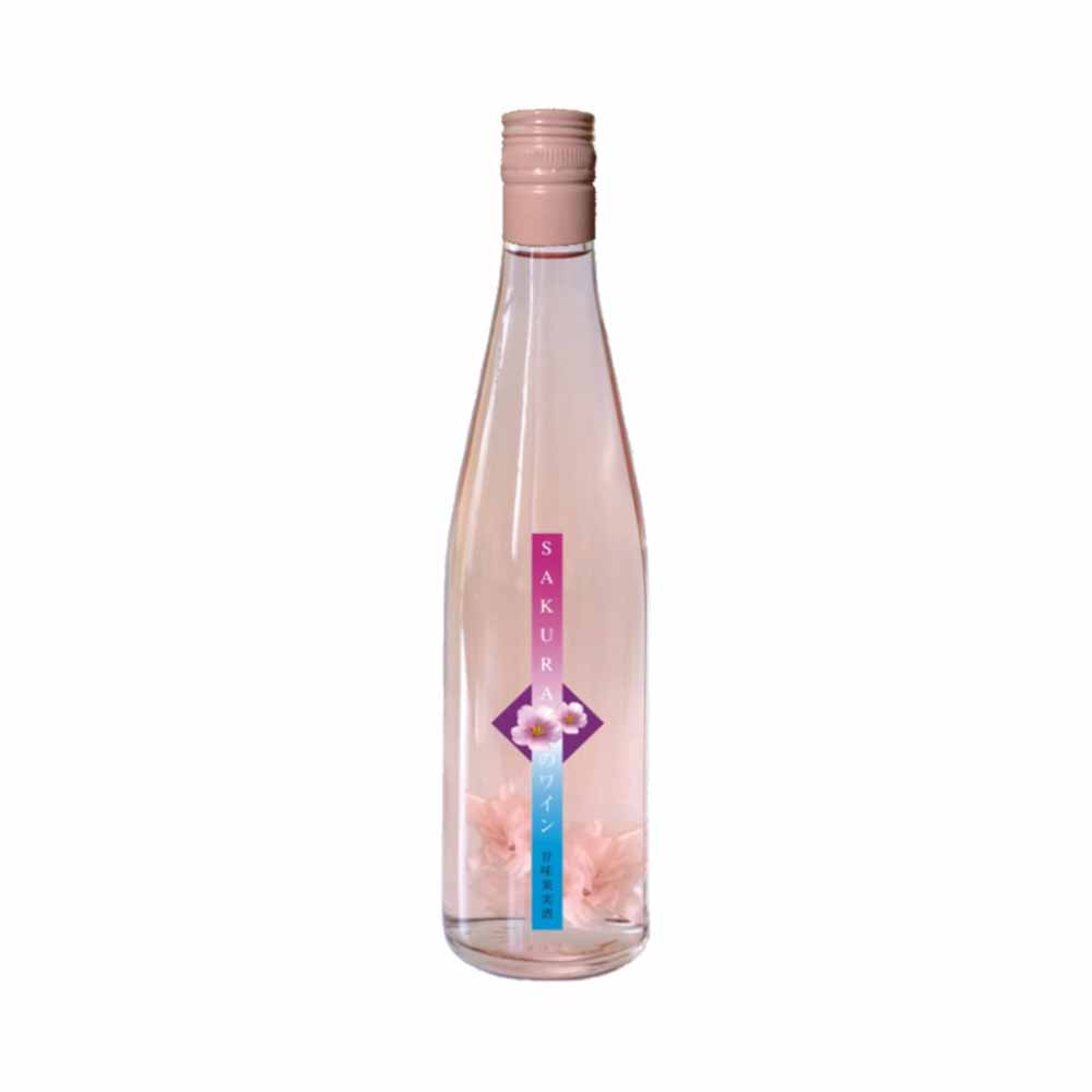 Rượu vang hoa anh đào Shirayuri Winery Sakura Wine 500ml