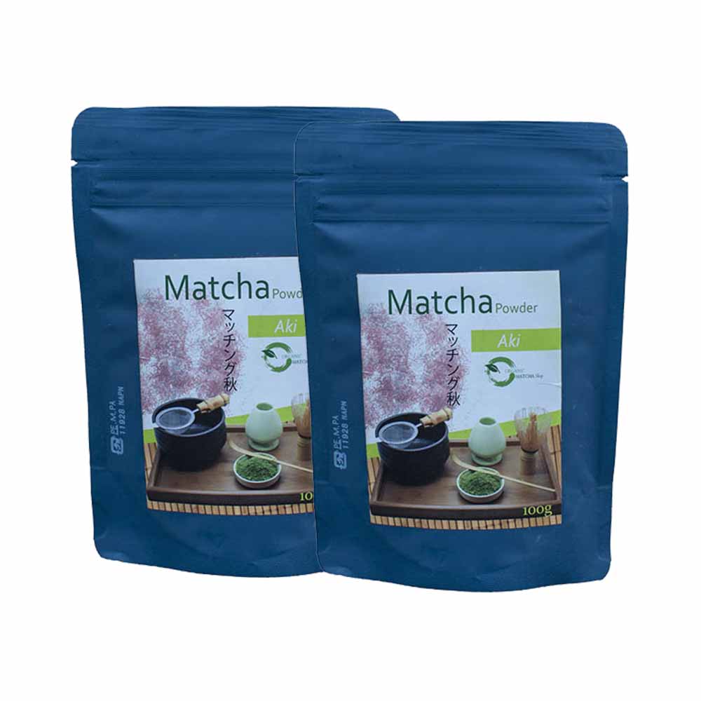 Bột trà xanh cao cấp Matcha Aki (2 gói)