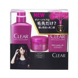 Dầu gội Clear bộ 3 tím 
