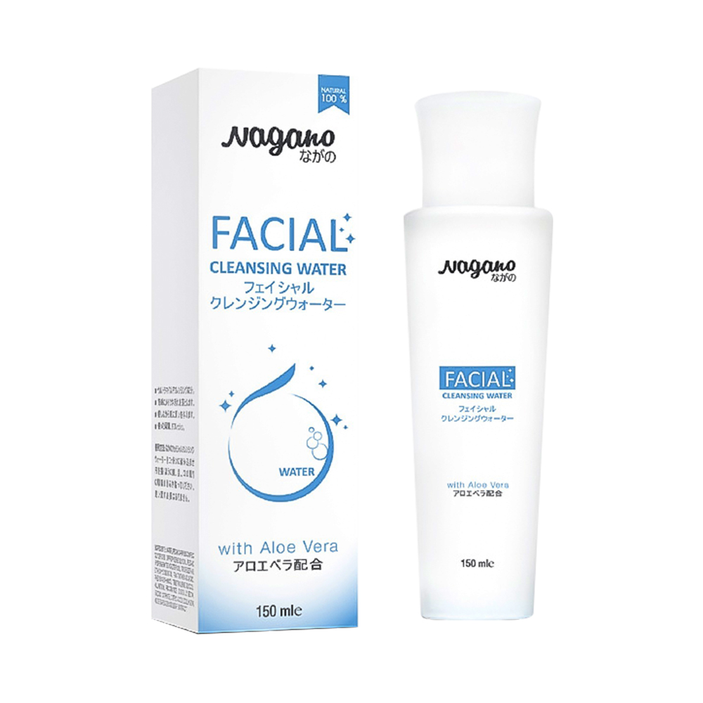 Nước tẩy trang collagen và nha đam Nagano Facial Cleansing Water 150ml
