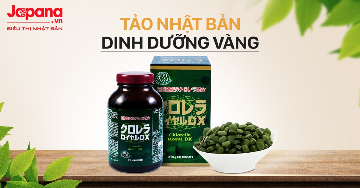 Tảo lục hoàng gia Chlorella Royal DX Nhật Bản 1550 viên