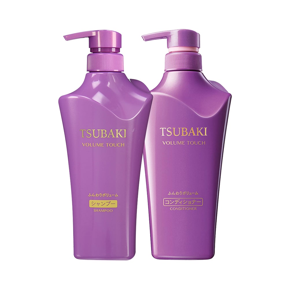 Bộ dầu gội và dầu xả ngăn rụng tóc Shiseido Tsubaki Volume Touch 500ml