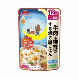 Cháo ăn dặm vị thịt bò, nấm và rau củ Morinaga Risotto 120g (Cho bé từ 12 tháng)