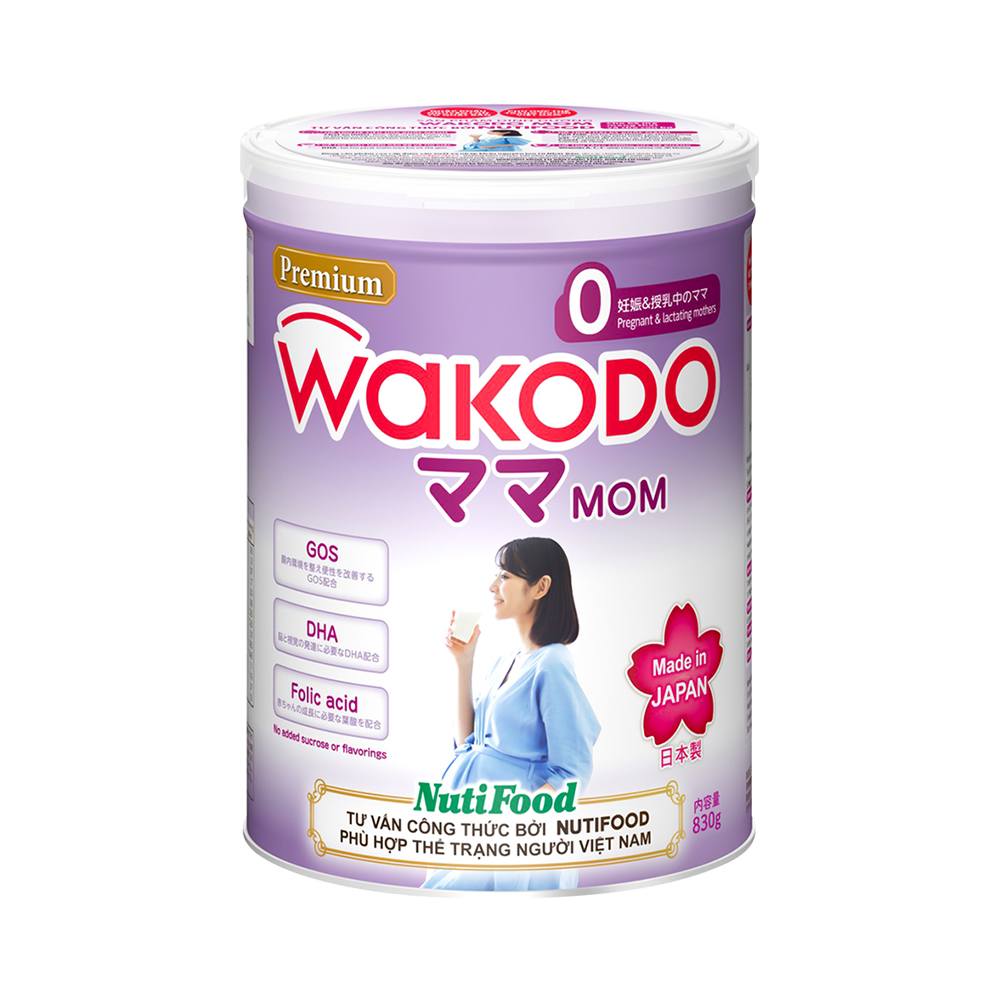 Sữa dành cho mẹ bầu Wakodo Mom số 0 Nhật Bản 830g