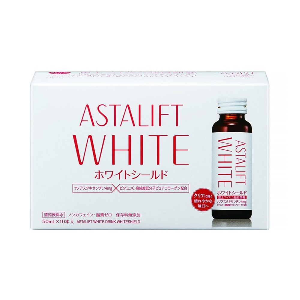 Nước uống làm sáng da Astalift White Drink Whiteshield (Hộp 10 chai x 50ml)