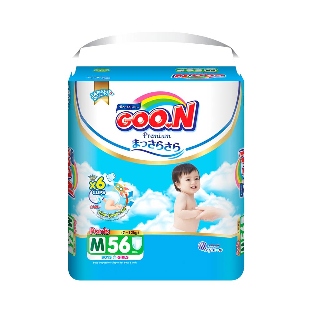 Bỉm - Tã quần Goo.N Premium size M 56 miếng (Cho bé 7-12kg)
