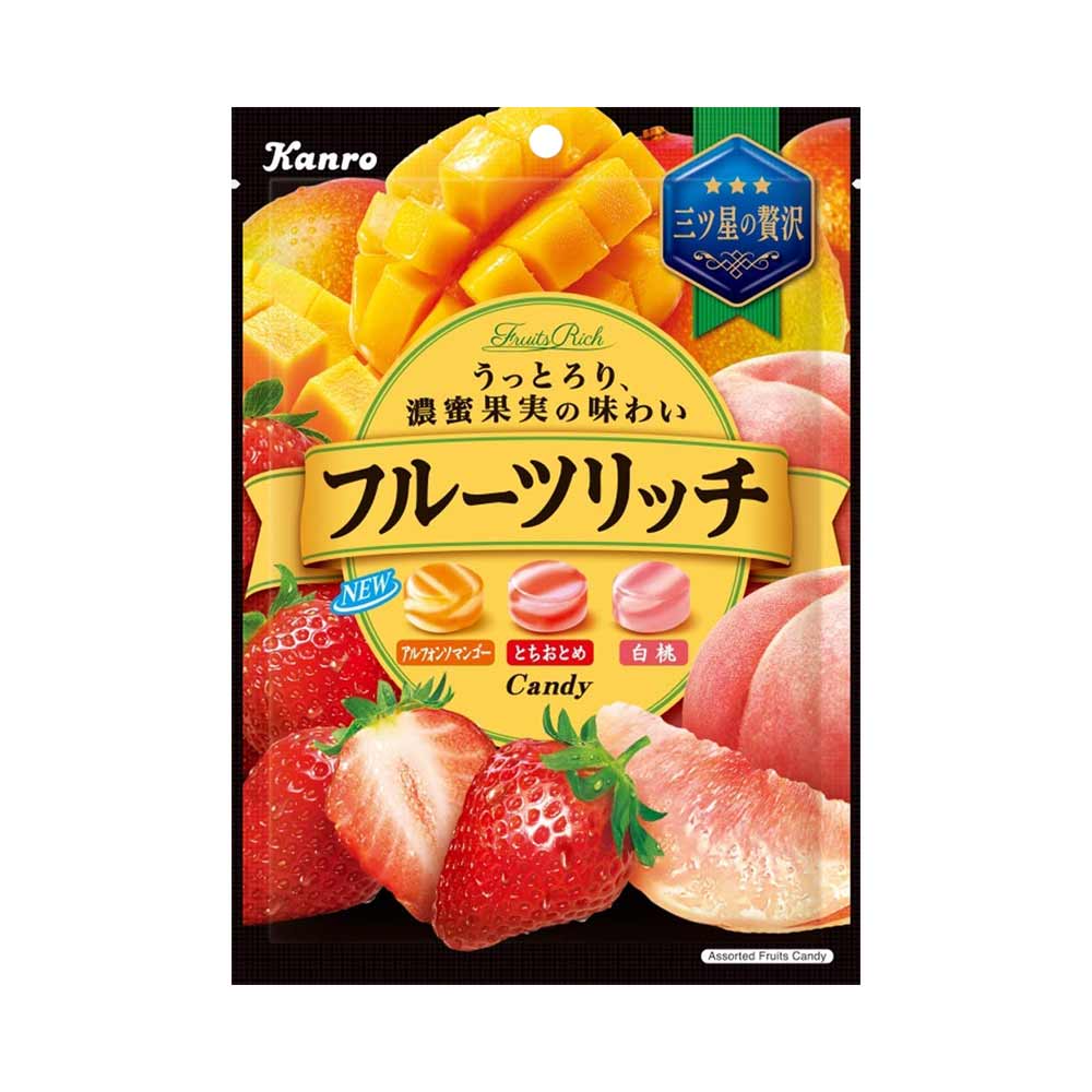 Kẹo vị trái cây Kanro Fruits Rich Candy 70g