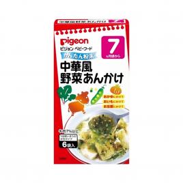 Bột ăn dặm vị sốt bò rau củ Pigeon 6 gói (Cho bé từ 7 tháng)