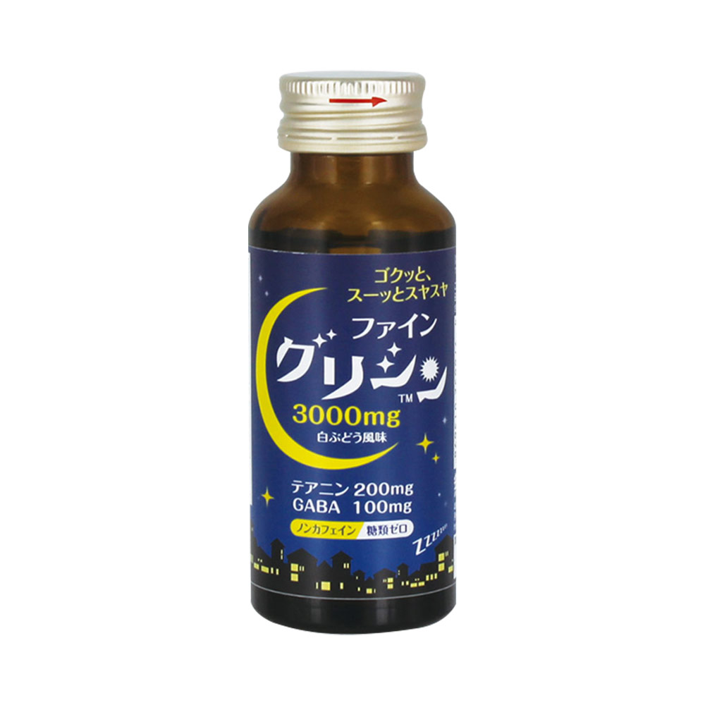 Nước uống hỗ trợ ngủ ngon Fine Japan Glycine 6 chai (Hương nho xanh)