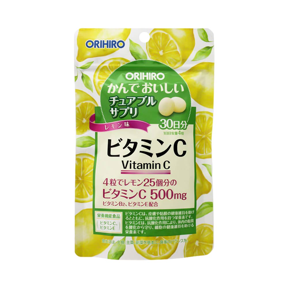 Viên nhai bổ sung Vitamin C Orihiro 120 viên