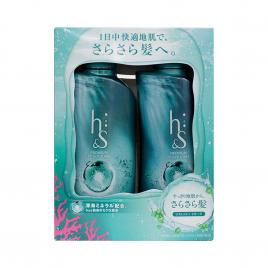 Bộ đôi dầu gội và dầu xả giảm gàu HS 370ml (Màu xanh nhạt)