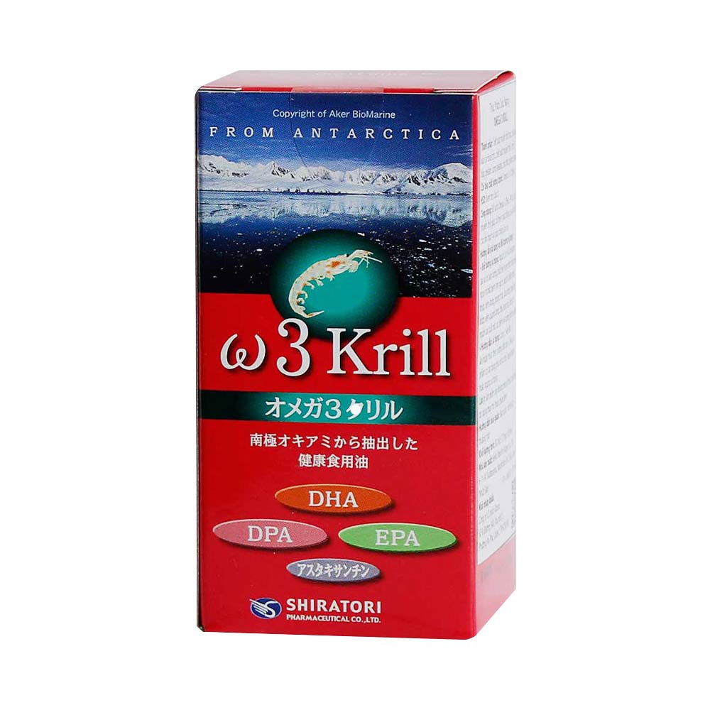 Viên uống bổ sung Omega 3 Krill Shiratori 80 viên (Nội địa)