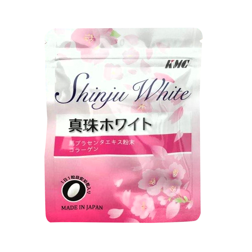 Viên uống nhau thai tươi và Collagen KMC Shinju White Pearl 30 viên