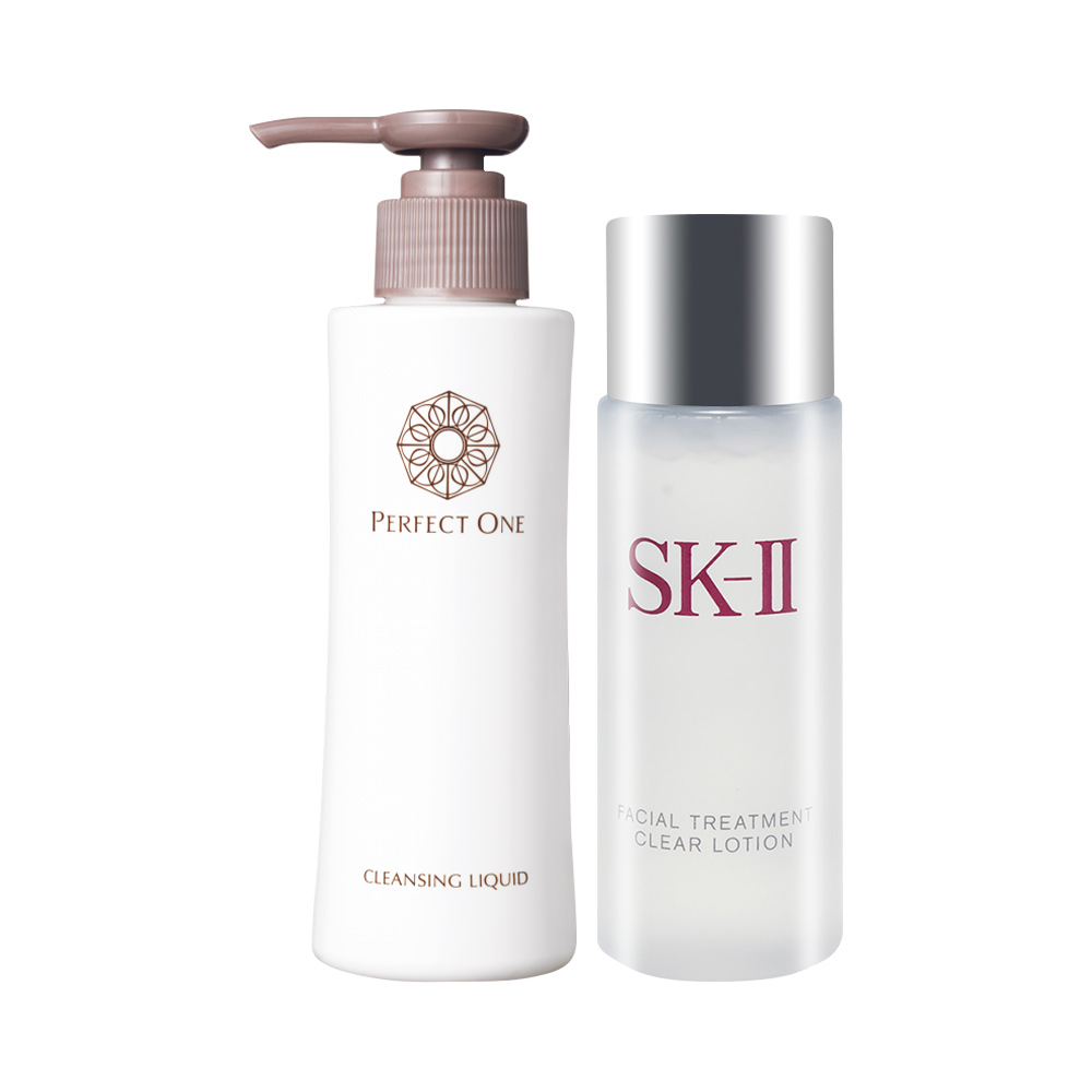 Bộ đôi chăm sóc da mặt nước hoa hồng SK-II & sữa rửa mặt Perfect One