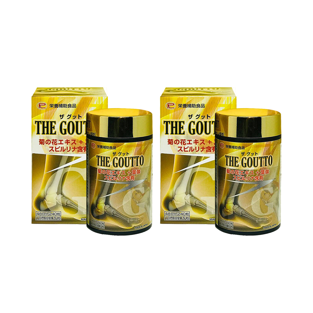 Combo 2 hộp viên uống hỗ trợ điều trị Gout Ribeto Shoji The Goutto 240 viên
