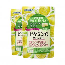 Combo 2 gói viên nhai bổ sung Vitamin C Orihiro 120 viên