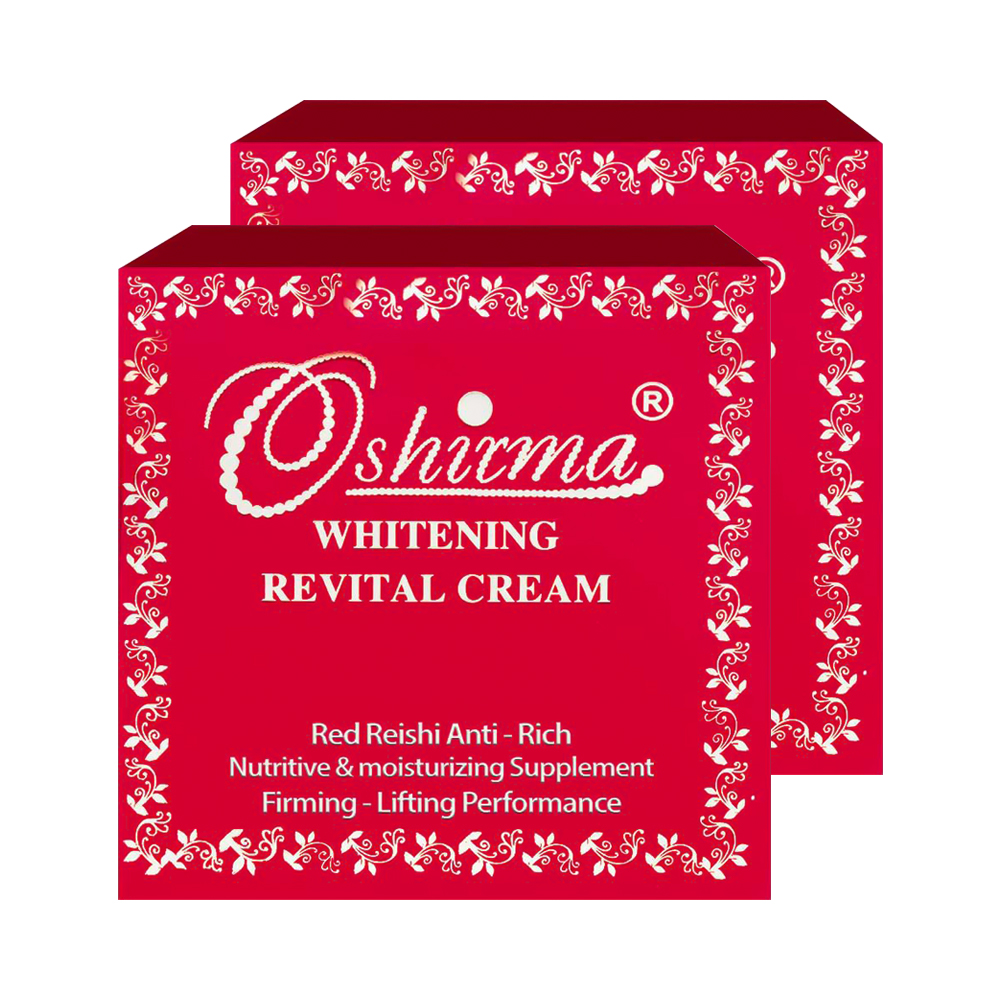 Combo 2 hộp kem sữa linh chi đỏ làm mờ thâm nám và giữ ẩm ban đêm Oshirma 30g