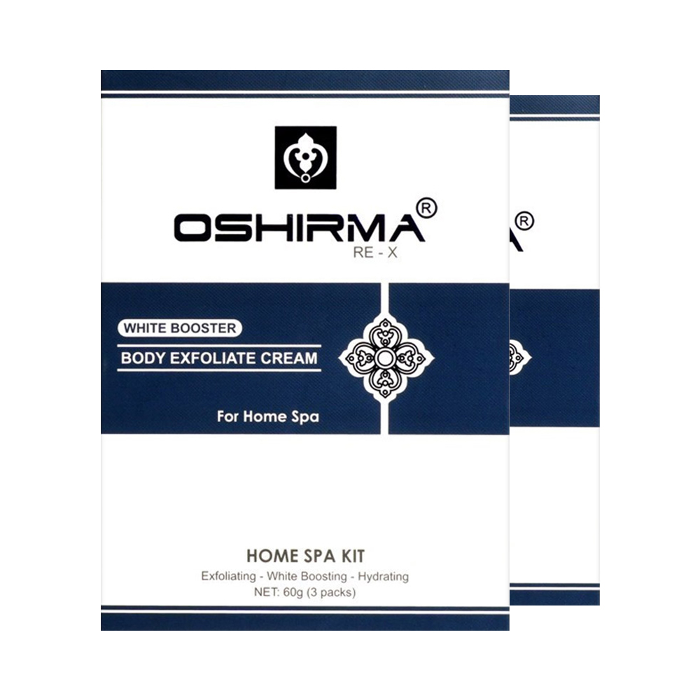 Combo 2 bộ tắm ủ sáng và trắng da toàn thân Oshirma Re-X 60g