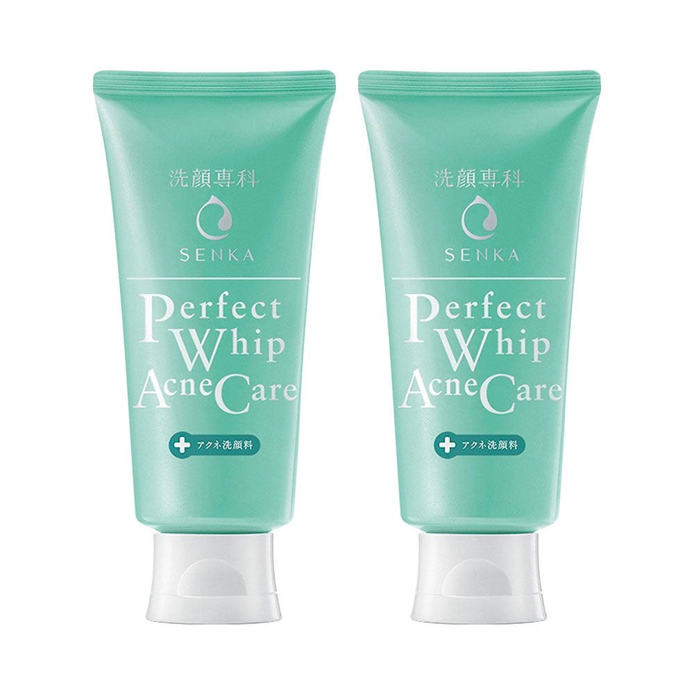 Combo 2 tuýp sữa rửa mặt cho da mụn Senka Perfect Whip Acne Care 50g	