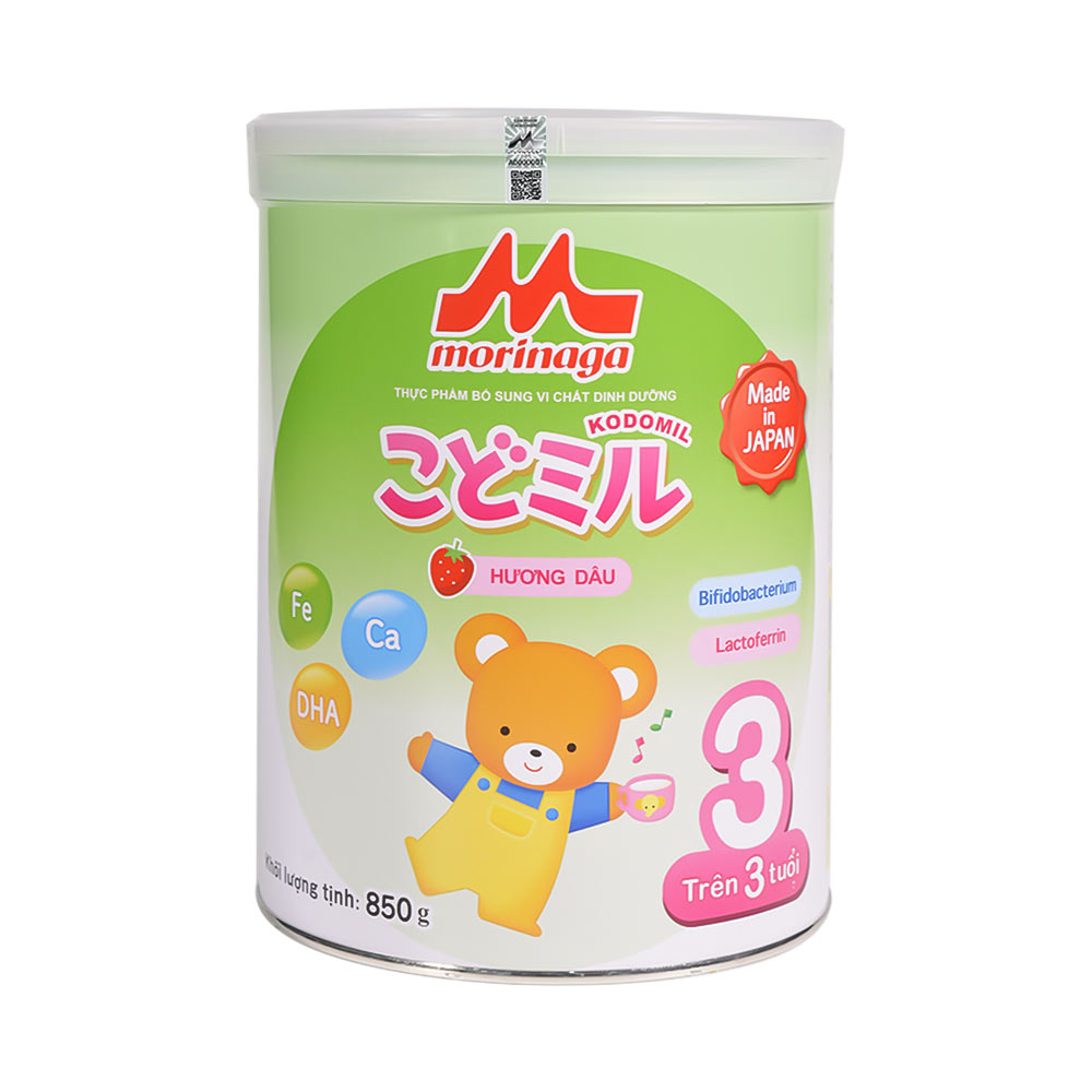 Sữa Morinaga Kodomil số 3 Nhật Bản 850g (Cho bé 36 tháng trở lên)