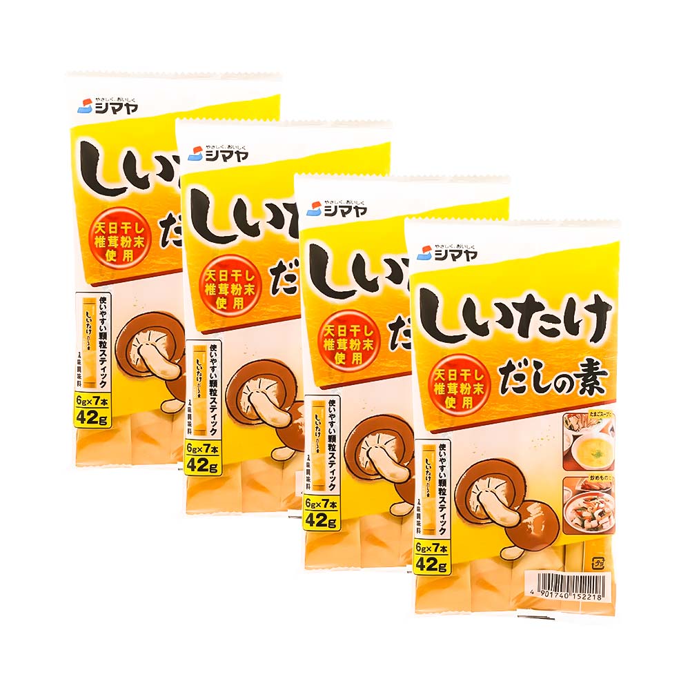 Combo 4 gói bột nêm từ nấm hương Shimaya Shiitake Dashi no Moto 42g