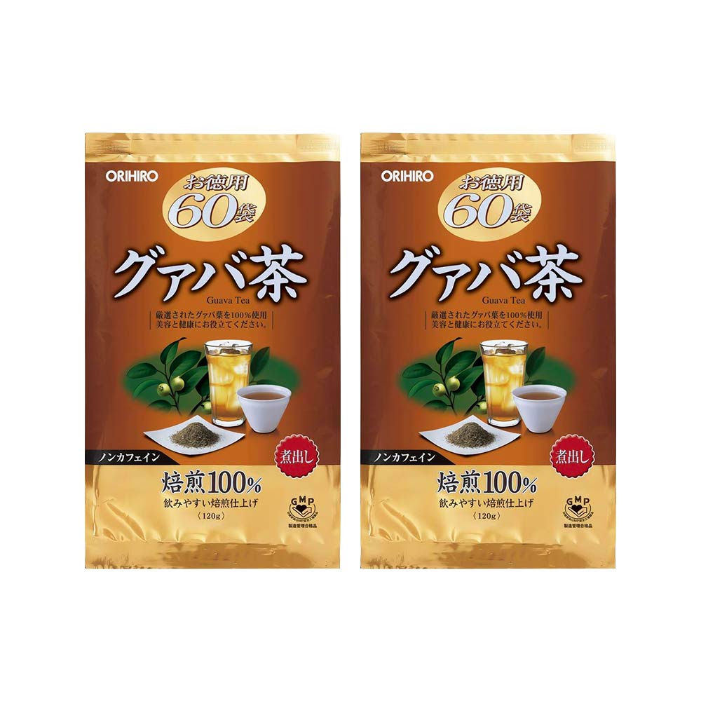 Combo 2 gói trà giảm cân tinh chất lá ổi Orihiro Guava 60 gói (Chính hãng)