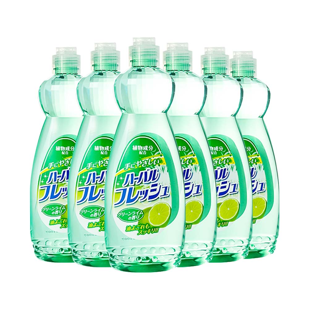 Combo 6 chai nước rửa chén diệt khuẩn tinh chất chanh Mitsuei Nhật Bản 600ml