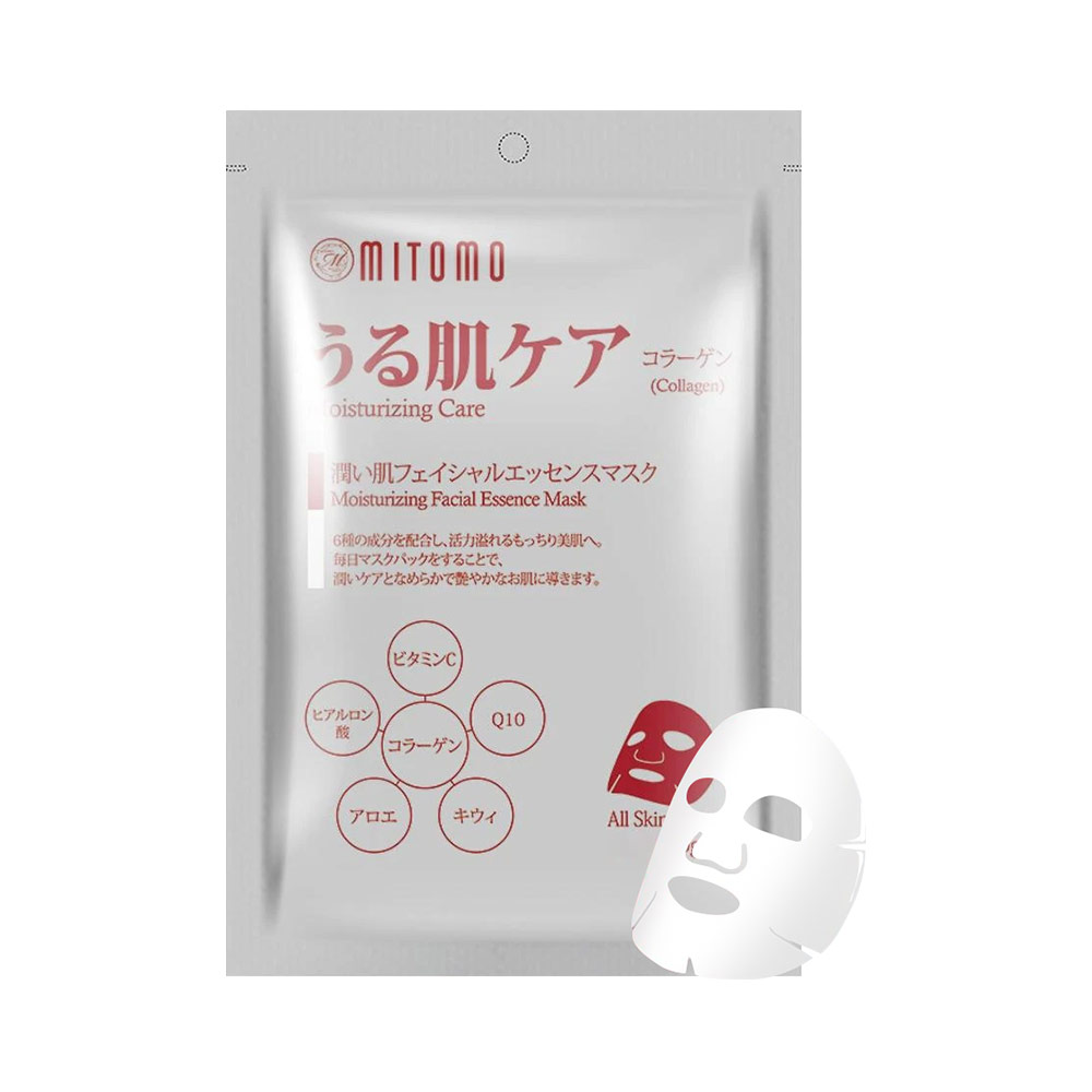 Mặt nạ Collagen Mitomo Japan Collagen Moisturizing Care 1 miếng
