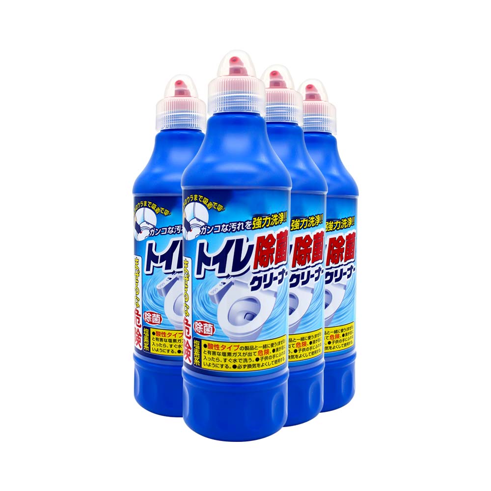 Combo 4 chai nước tẩy Toilet Rocket Nhật Bản 500ml