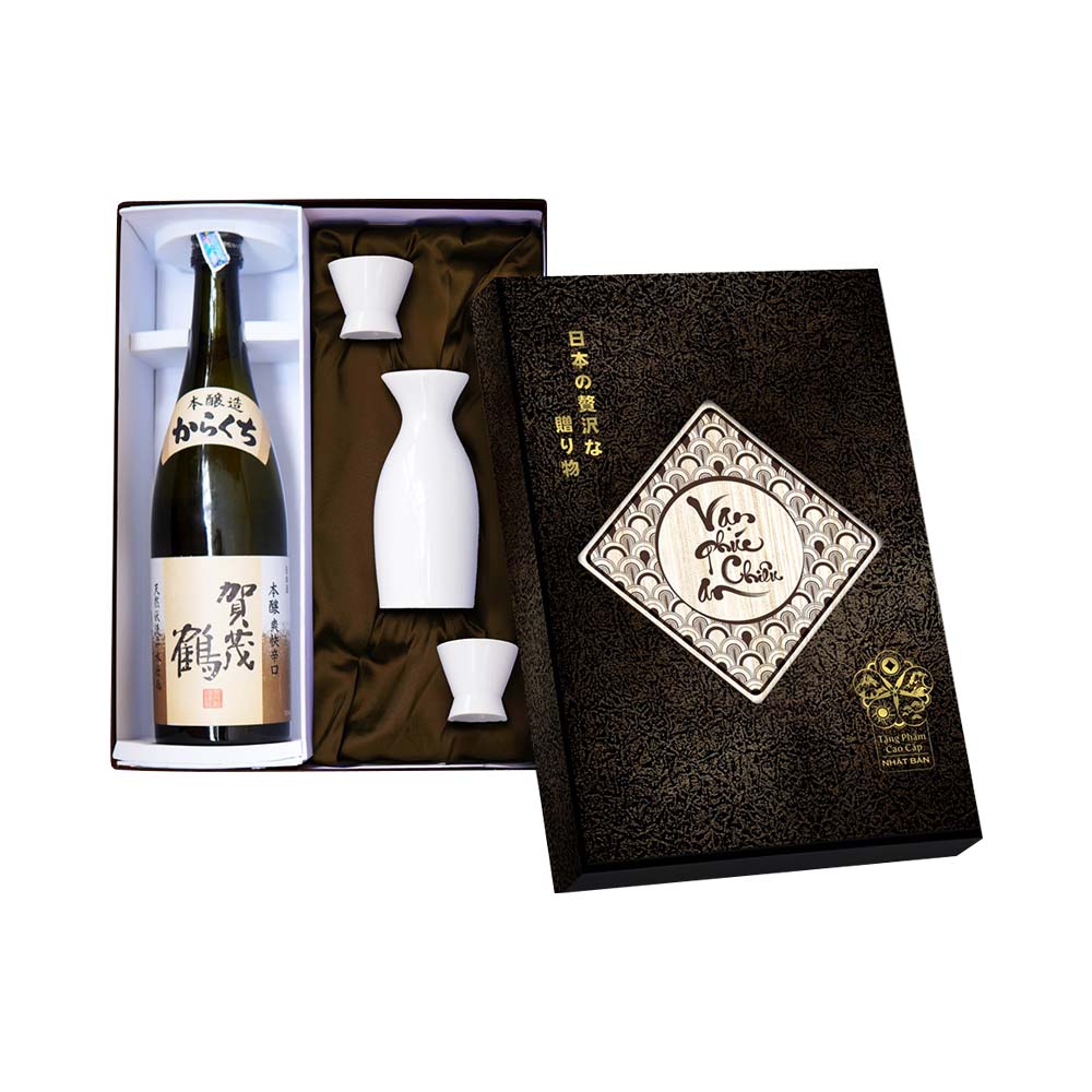 Hộp quà rượu Sake Kamotsuru Honjozo Karakuchi 720ml
