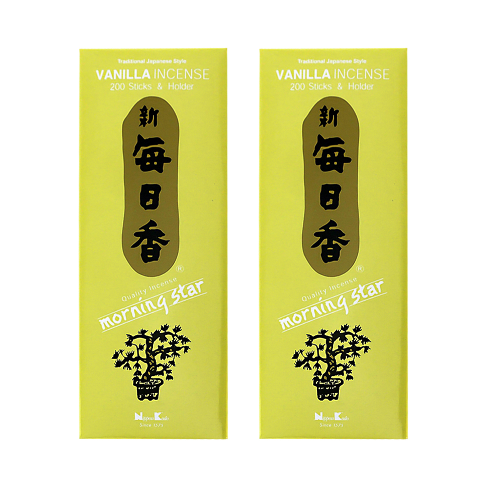 Combo 2 hộp hương Nippon Kodo Morning Star Vanilla 200 que (Hương cây vani)