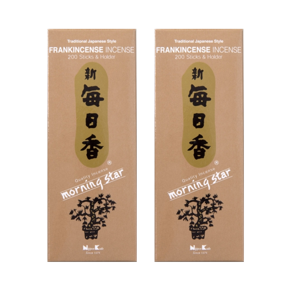 Combo 2 hộp hương Nippon Kodo Morning Star Frankincense 200 que (Hương trầm Frankincense)