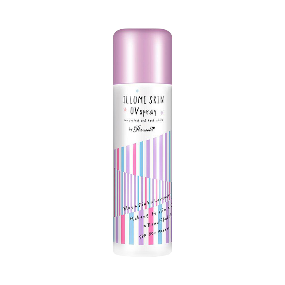 Xịt chống nắng Naris Parasola Illumi Skin UV Essence SPF50+ PA++++ 80g (Hương hoa Lavender)