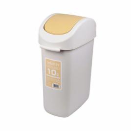 Thùng đựng rác nắp xoay Nhật Bản 10L màu vàng (2502)