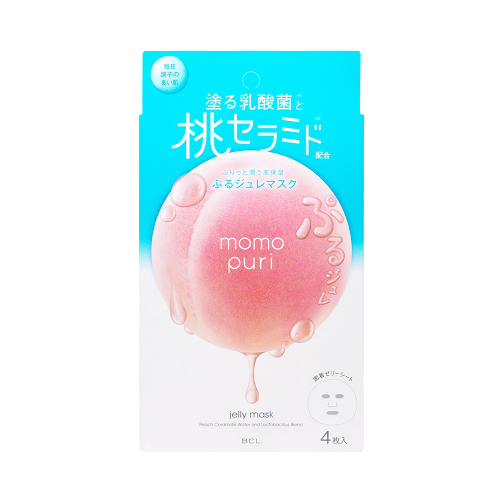 Mặt nạ dưỡng ẩm BCL Momo Puri Jelly Mask 4 miếng (Hương đào)