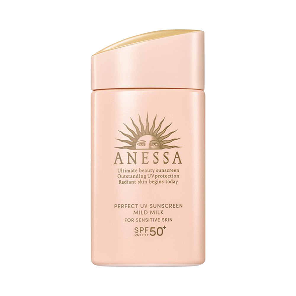 Sữa chống nắng cho da nhạy cảm và trẻ em Anessa Perfect UV Sunscreen Mild Milk 60ml