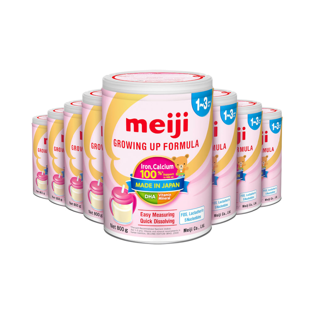 Combo 8 hộp sữa Meiji Infant Formula EZcube Nhật Bản 800g (Cho bé 0-12 tháng)