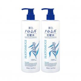 (Chuyển mã 011EL1543X2) Combo 2 chai nước hoa hồng ý dĩ Kumano Naturie Hatomugi Skin Conditioner 500ml