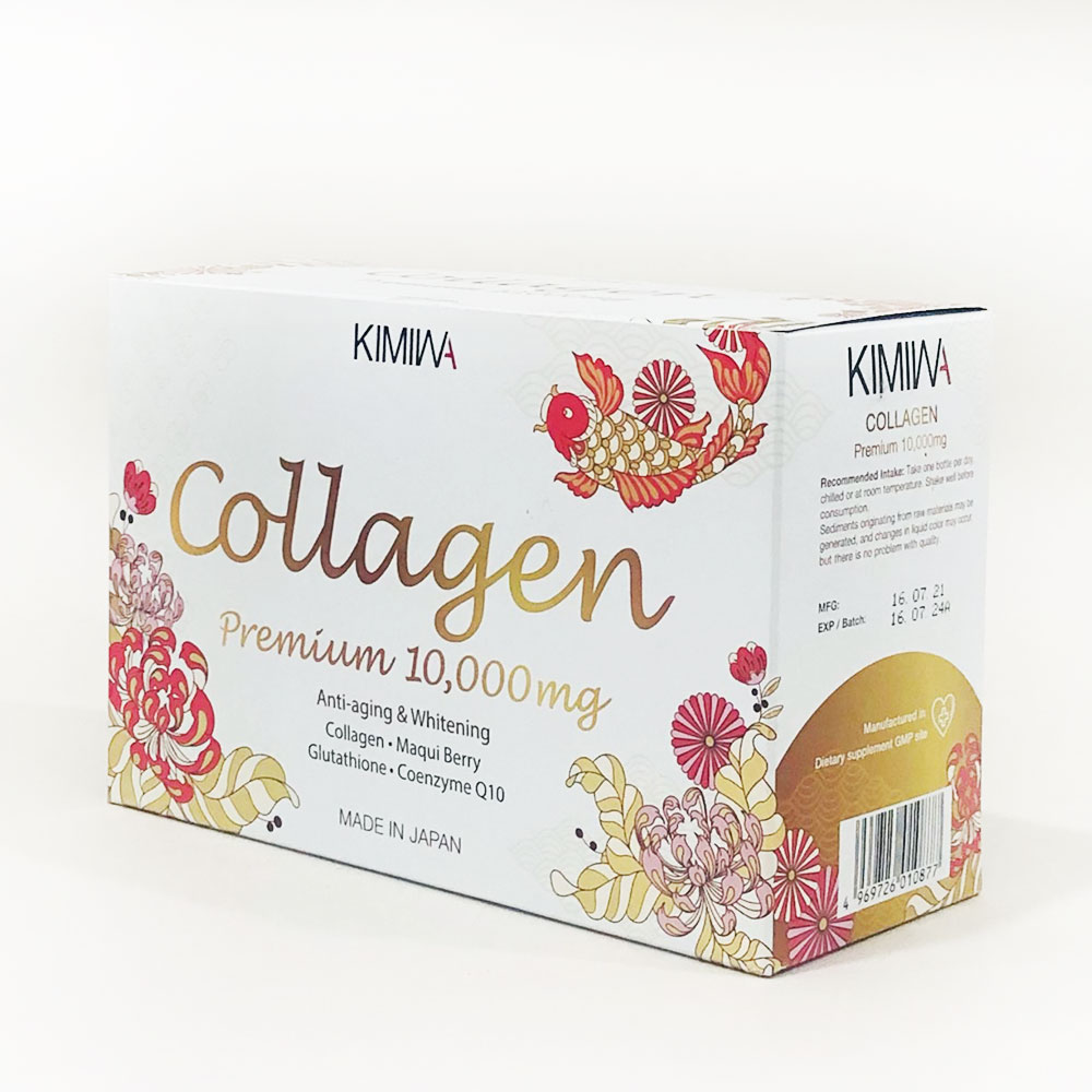 Nước uống Collagen Kimiwa Premium 10.000mg (Hộp 10 chai x 50ml)