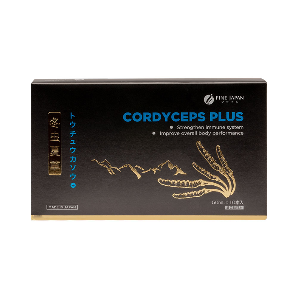 Nước uống đông trùng hạ thảo Fine Japan Cordyceps Plus (Hộp 10 chai x 50ml)