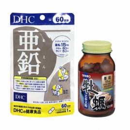 Bộ đôi sức khỏe tinh chất hàu tươi Orihiro và viên uống Kẽm DHC Zinc 60 ngày