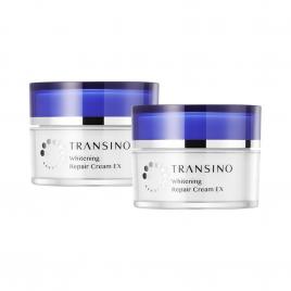 Combo 2 hộp kem dưỡng trắng, tái tạo da ban đêm Transino Whitening Repair Cream EX 35g (Nội địa)