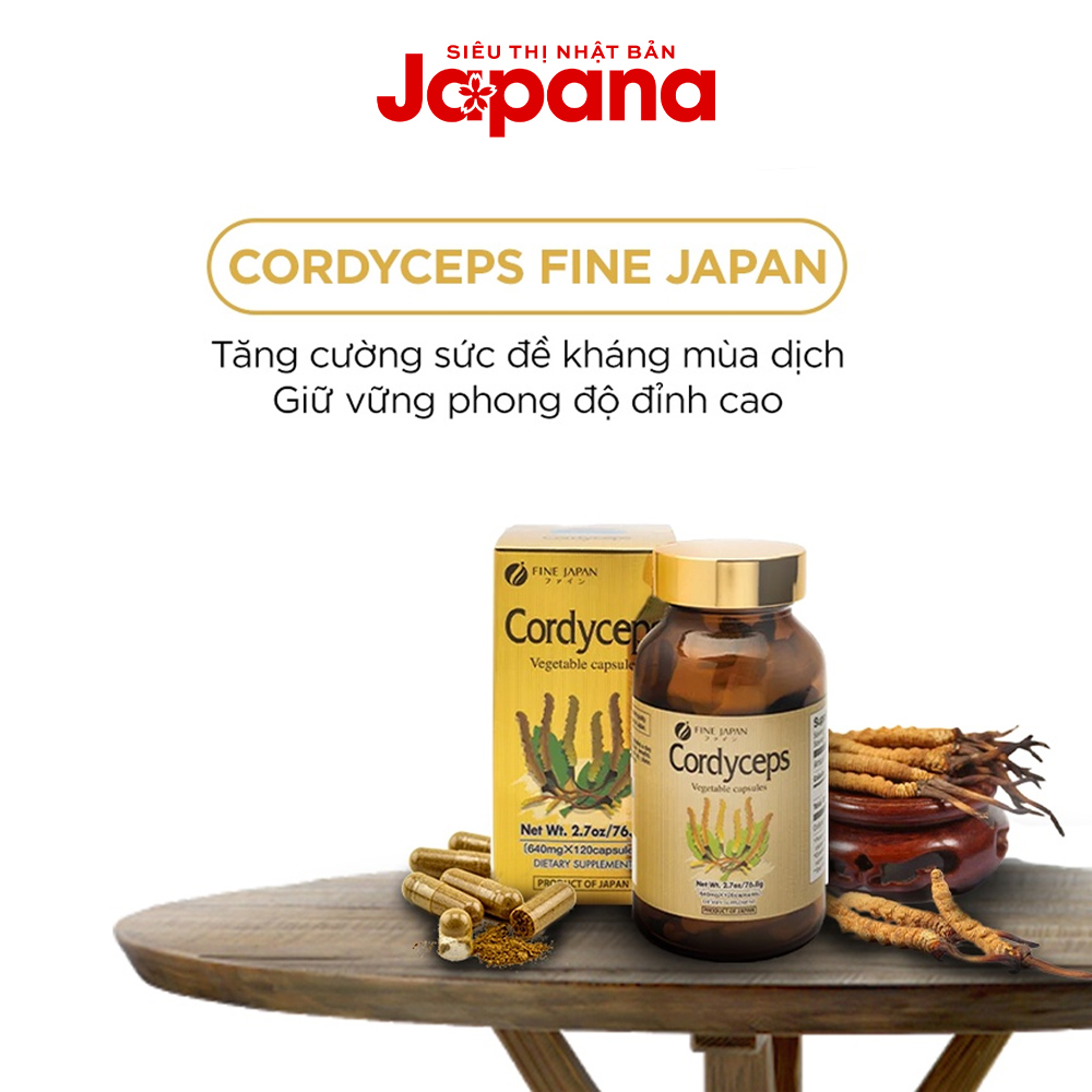 Đông trùng hạ thảo Fine Japan Cordyceps 120 viên
