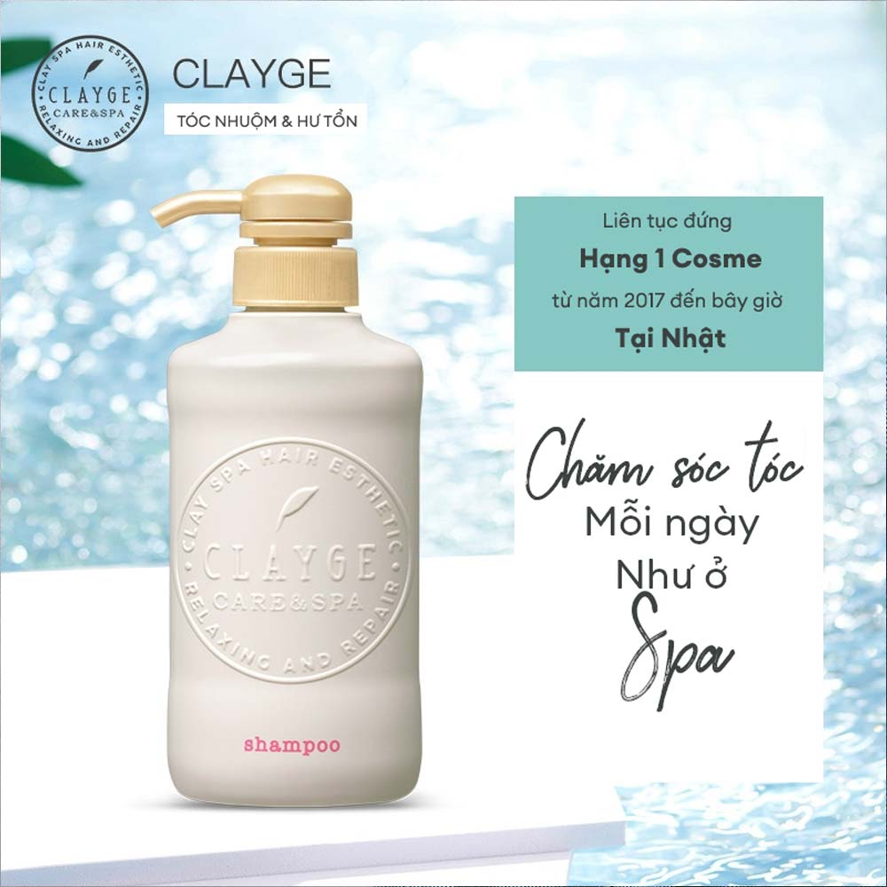 Dầu gội đất sét khoáng tự nhiên Clayge Shampoo D 500ml (Dành cho tóc khô)