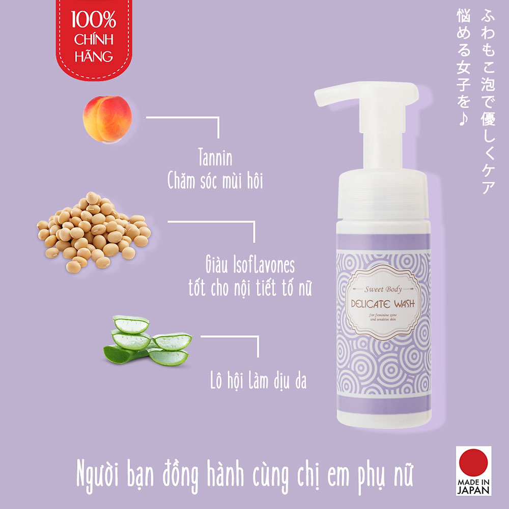 Dung dịch vệ sinh phụ nữ Sweet Body Delicate Wash 140ml